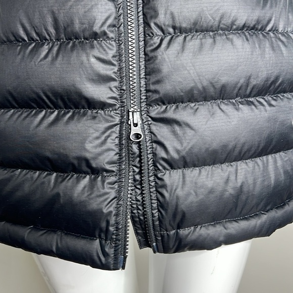 Quince Sz S Lightweight Down Packable Long Puffer Jacket Black with Hood - Picture 5 of 12